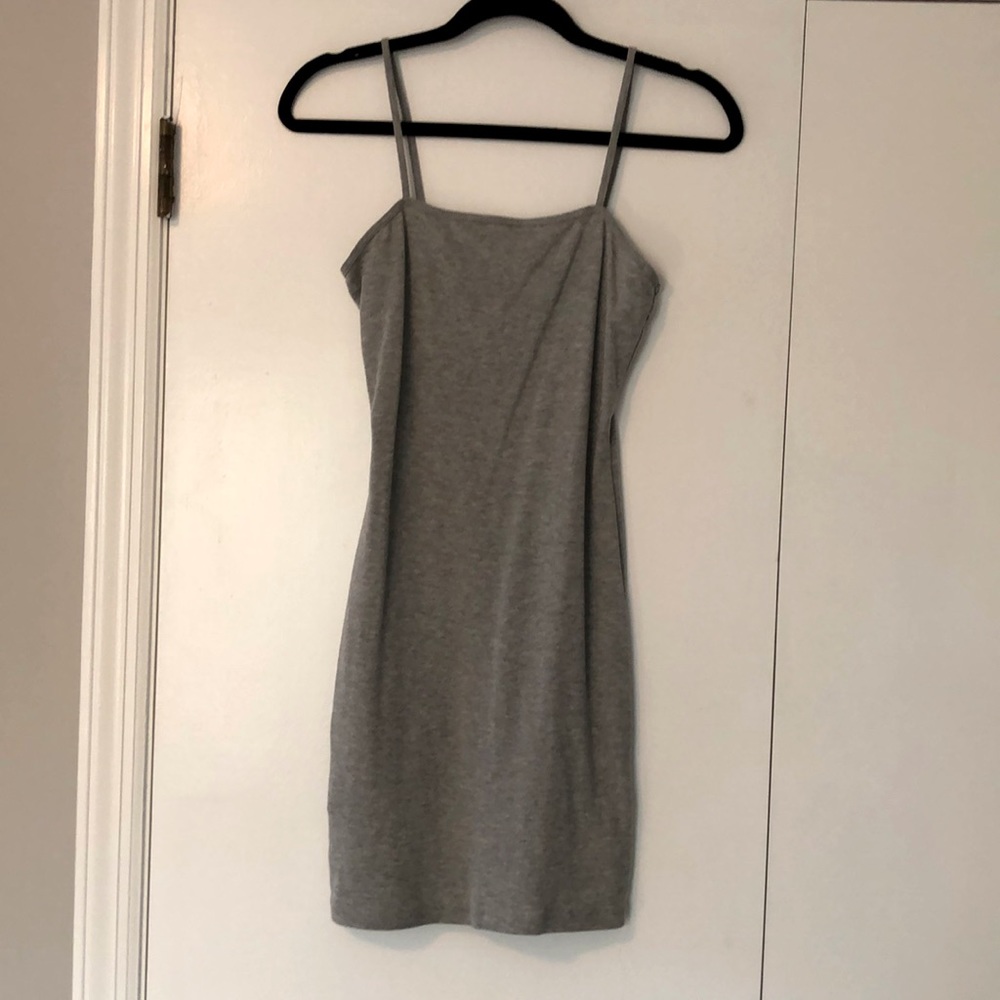 Grey bodycon dress